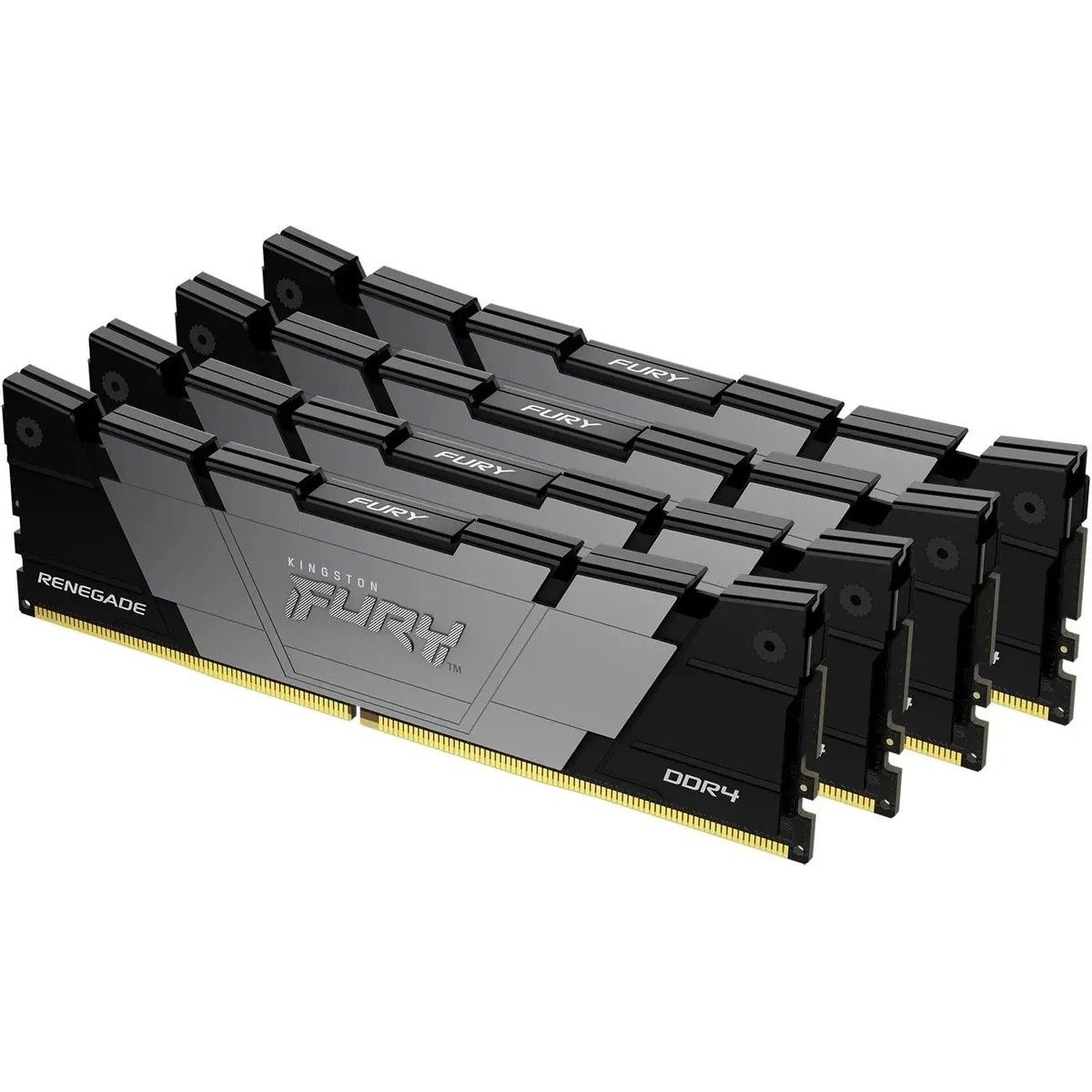 Память DDR4 4x16GB 3600MHz Kingston KF436C16RB12K4/64 Fury Renegade RTL Gaming PC4-28800 CL16 DIMM 2