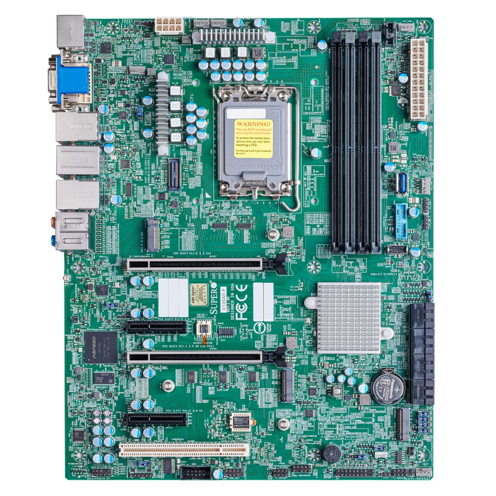 Материнская плата SuperMicro Supermicro Motherboard MBD-X13SAE-F-B W680 LGA1700 No Memory 12th Gener