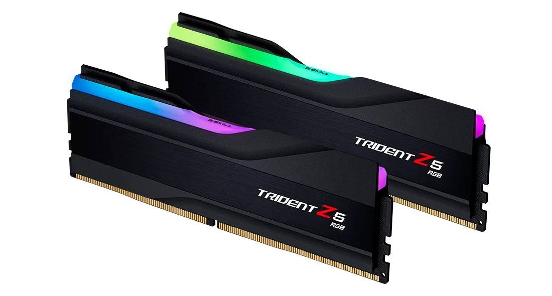Модуль памяти G.SKILL TRIDENT Z5 RGB 32GB 6000МГц DDR5 CL30 DIMM (Kit of 2x16GB) 1.35V XMP 3.0, Blac
