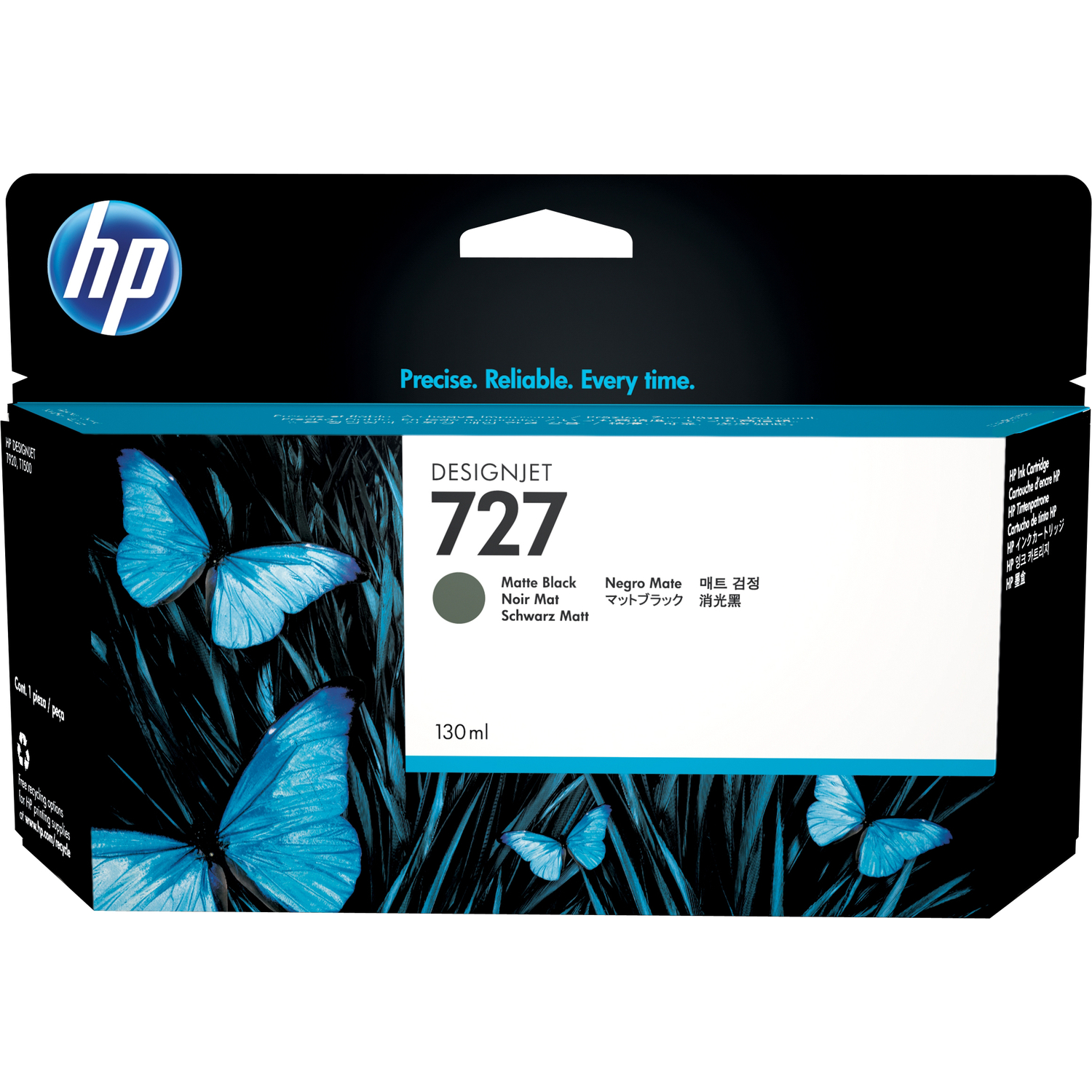 Картридж струйный HP 727 B3P22A черный матовый (130мл) для HP DJ T920/T1500