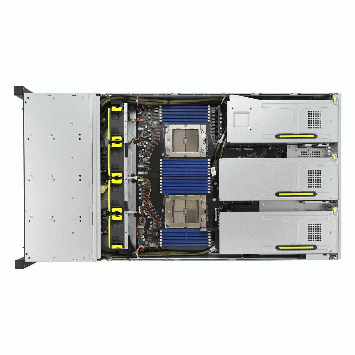 Сервер ASUS RS720A-E12-RS24U 2U, 2x AMD SP5(up to 400w), 24x DDR5(4800), 24x 2,5(16NVMe + 8NVMe/SATA