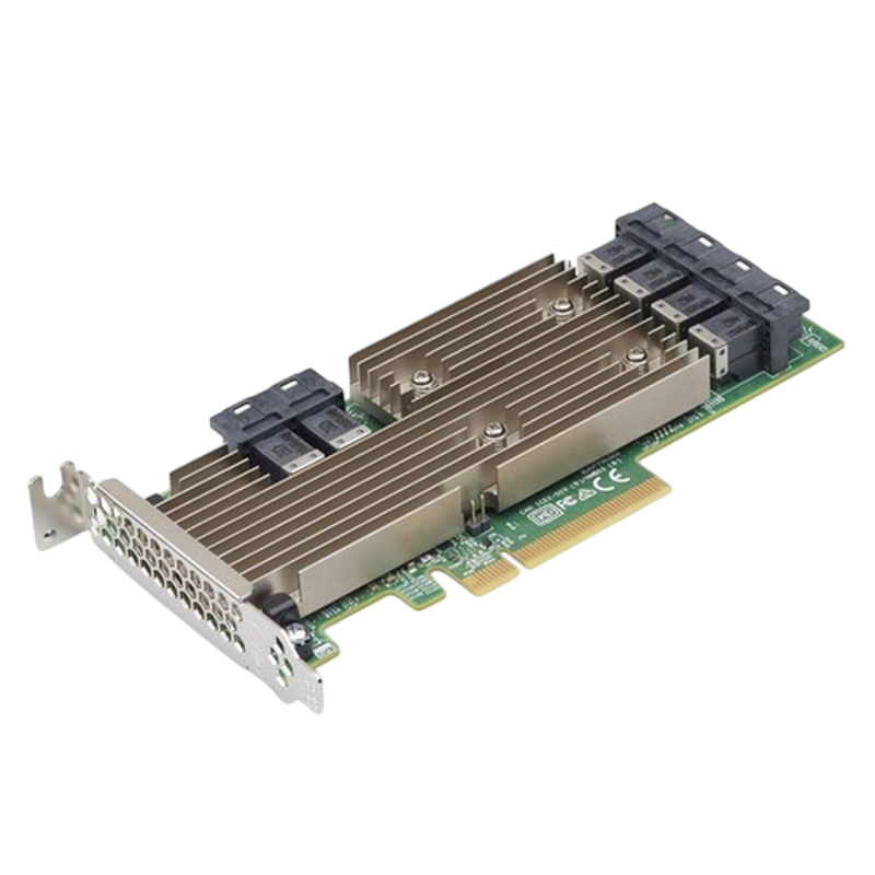 Адаптер LSI HBA SAS9305-24i (PCI-E 3.0 x8, LP ) SAS/SATA 12G,  Non-RAID -до 1024, 24port (6*intSFF86