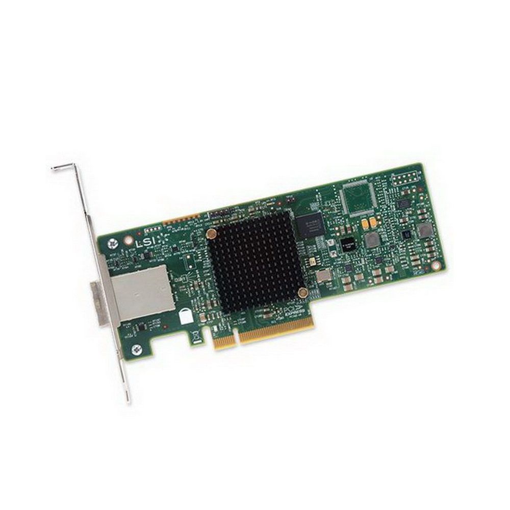 HBA-адаптер Broadcom LSI SAS 9300-8E SGL (LSI00343 / H5-25460-00 / H3-25460-02H) PCIe 3.0 x8 LP, SAS
