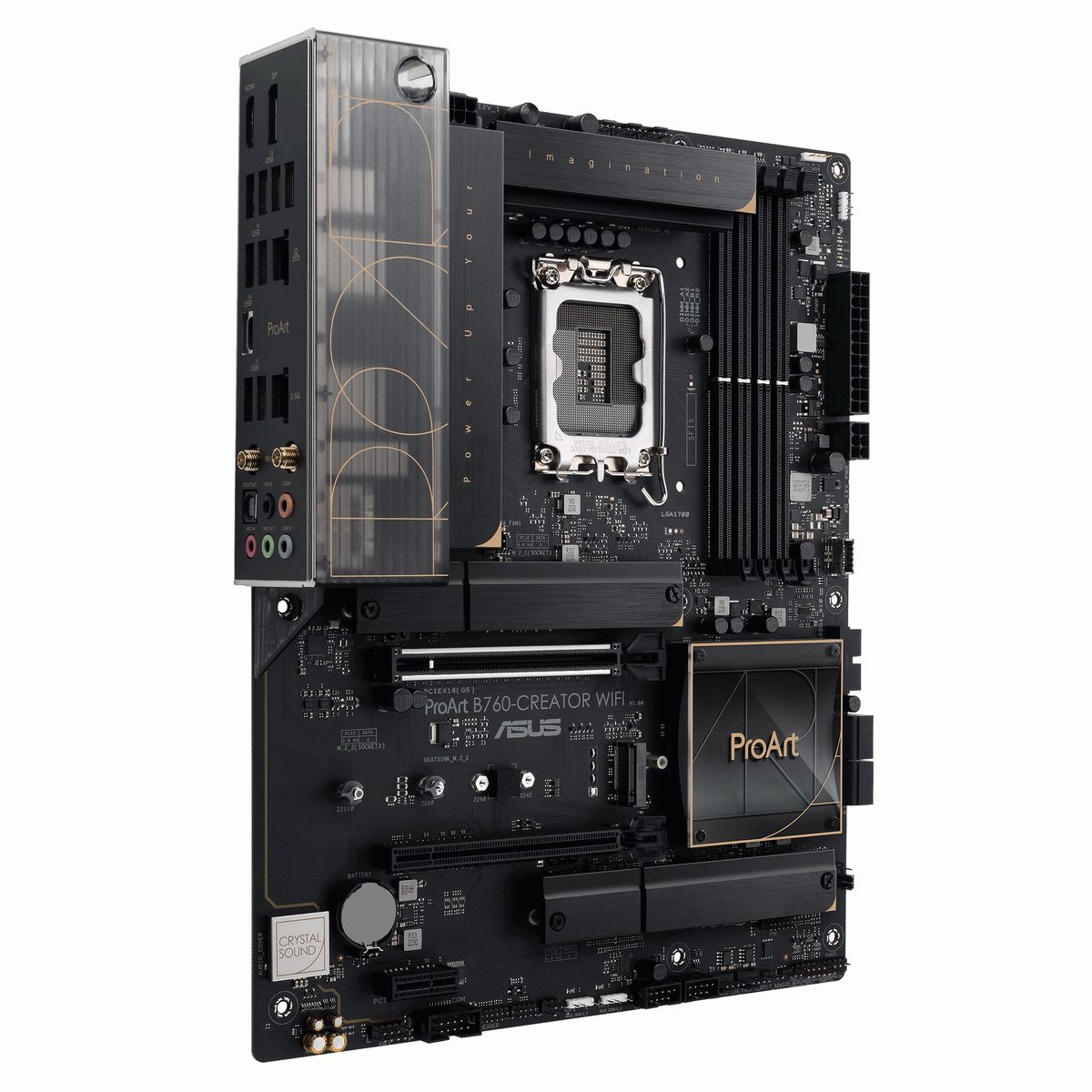 Материнская плата Asus PROART B760-CREATOR WIFI Soc-1700 Intel B760 4xDDR5 ATX AC`97 8ch(7.1) 1 x 2.