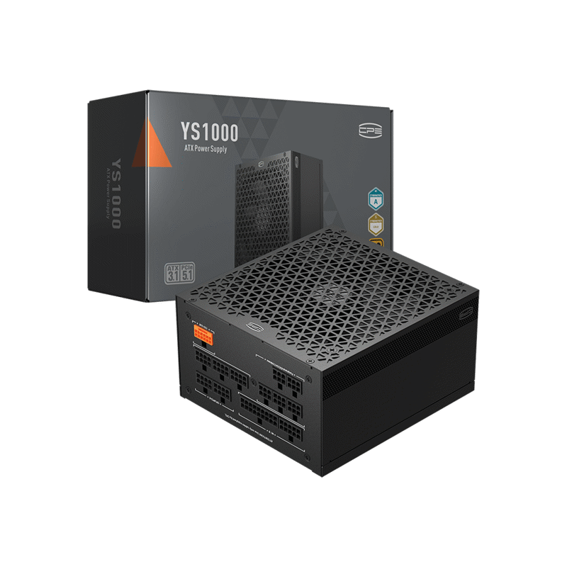 Блок питания PCCooler, 1000W 80+ Gold (ATX, 3.1, , Full modular, 1x24(20+4)pin 610mm, 2xCPU 8(4+4)pi