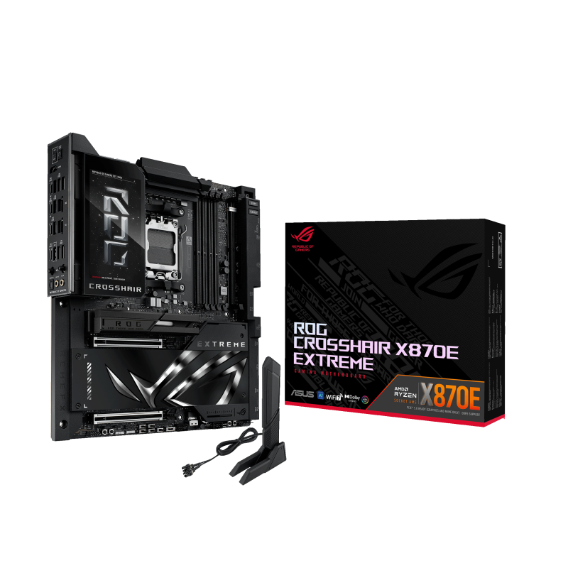 Материнская плата ASUS ROG CROSSHAIR X870E EXTREME AM5 E-ATX 4xDDR5 2xPCIEx16 5xM.2 4xUSB-C HDMI 5GL