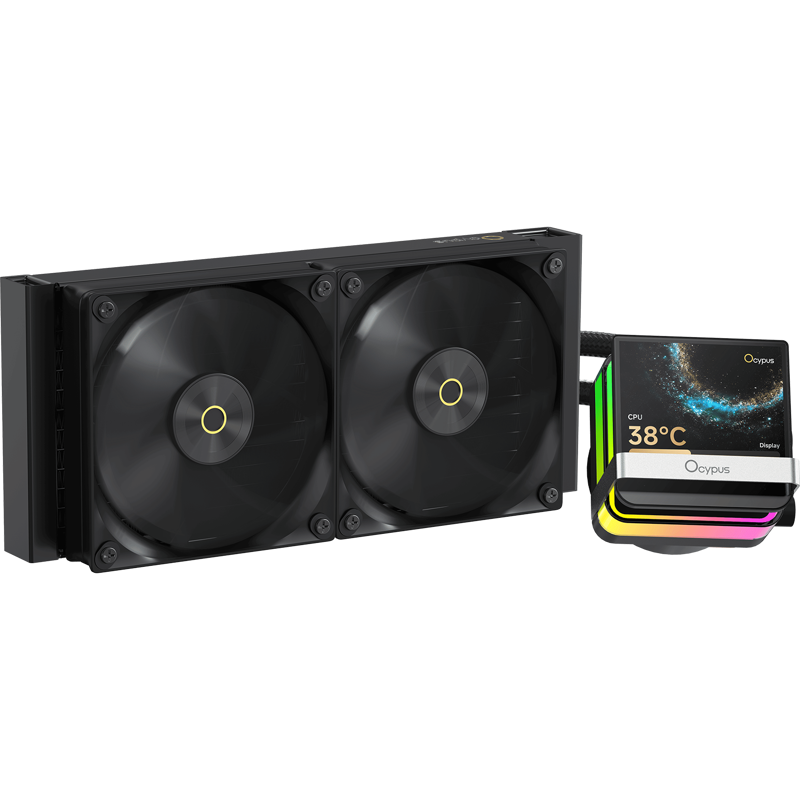 Система жидкостного охлаждения Ocypus Sigma L24 PRO BK (290W, 240mm, LED, Black, ARGB/ Fans: 2x120mm