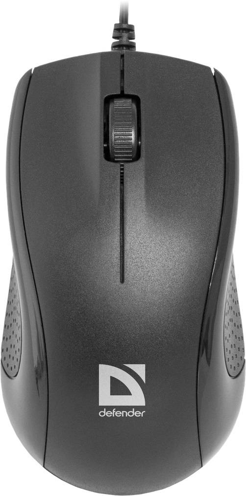 Мышь Defender MB-160 черный оптическая 1000dpi USB для ноутбука 2but (52160)