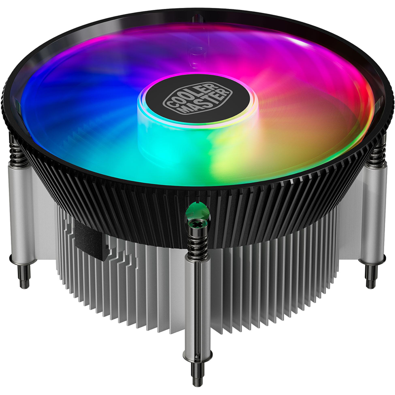 Устройство охлаждения(кулер) Cooler Master i70C ARGB Soc-1700/1851 серебристый/черный 4-pin 28dB Al 