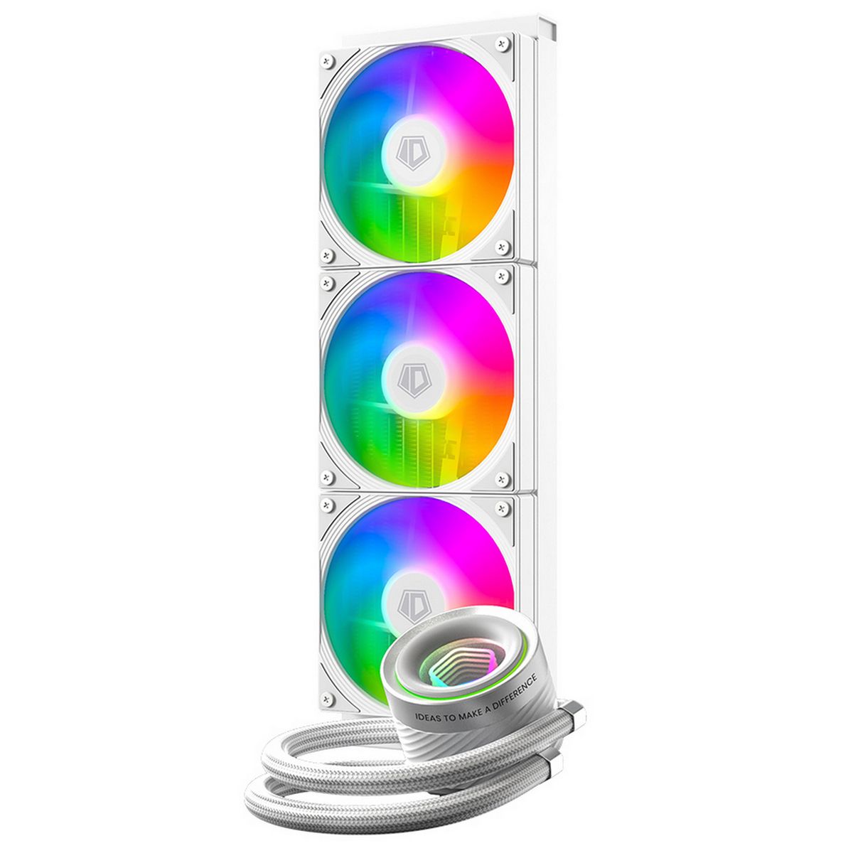 Система водяного охлаждения ID-Cooling FX360 Inf ARGB Soc-AM5/AM4/1200/1700/1851 белый 4-pin 27.2dB 
