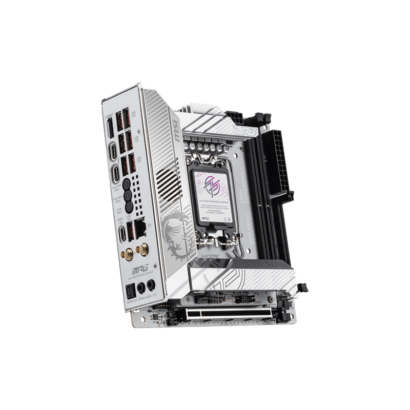 Материнская плата MSI MPG Z890I EDGE TI WIFI Soc-1851 Intel Z890 2xDDR5 mini-ITX AC`97 8ch(7.1) 5Gig