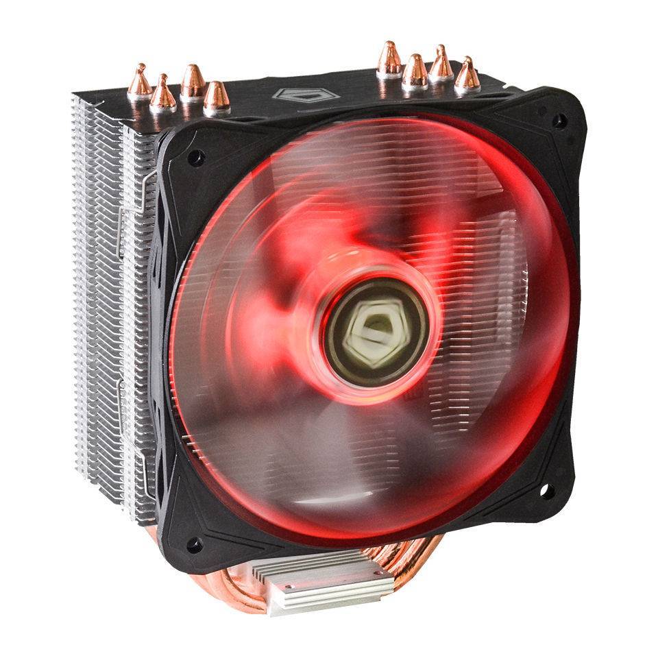 Кулер CPU ID-Cooling SE-214 (универсальный, 130W, 16.2-29.2 dB, 800-1800 rpm, 123мм, 4pin, медь+алюм