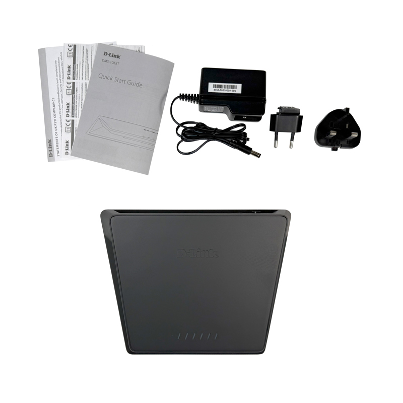 Коммутатор D-Link Конфигурируемый коммутатор, 5x1000Base-T, 1x10GBase-T, DIP-переключатель, корпус м