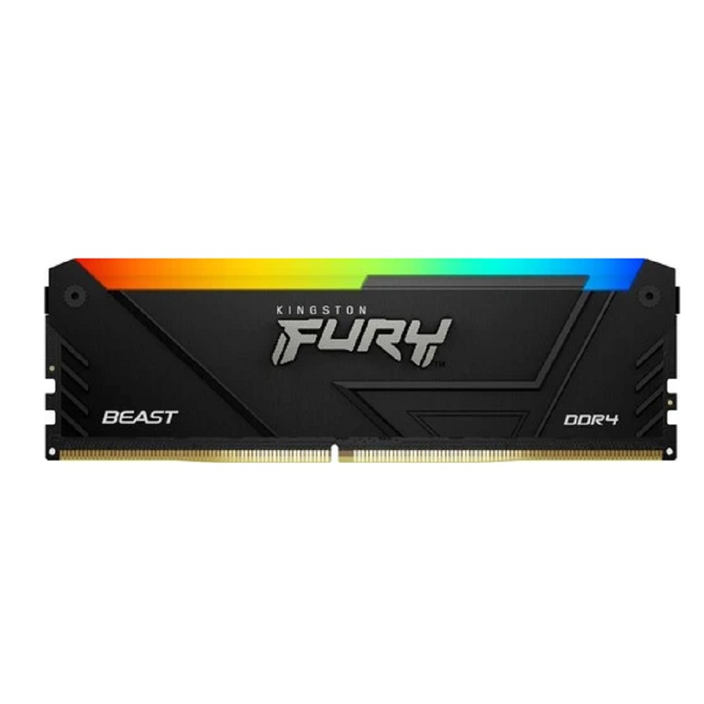 Модуль памяти Kingston 16GB DDR4 3200MHz DIMM FURY Beast Black RGB XMP CL16, 1.35V 288-pin Non-ECC