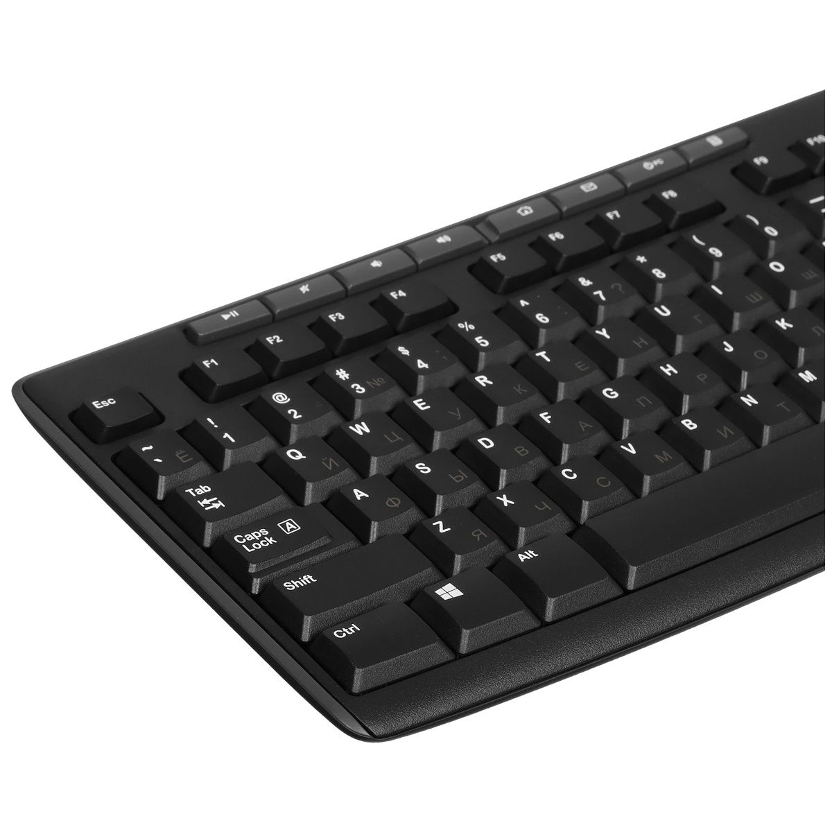 Клавиатура + мышь Logitech MK270 клав:черный мышь:черный USB беспроводная Multimedia (920-004518)