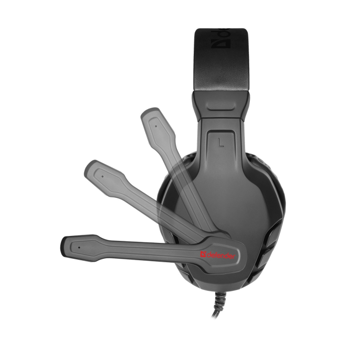 Наушники с микрофоном Defender Cujo черный/красный 2м накладные оголовье (64505)