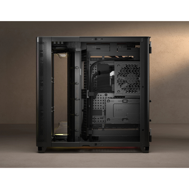 Корпус Corsair AIR 5400 RS-R ARGB, Midi-Tower, TG, 3x120mm ARGB reverse fans, 2xUSB-A 3.2, 1xUSB 3.2
