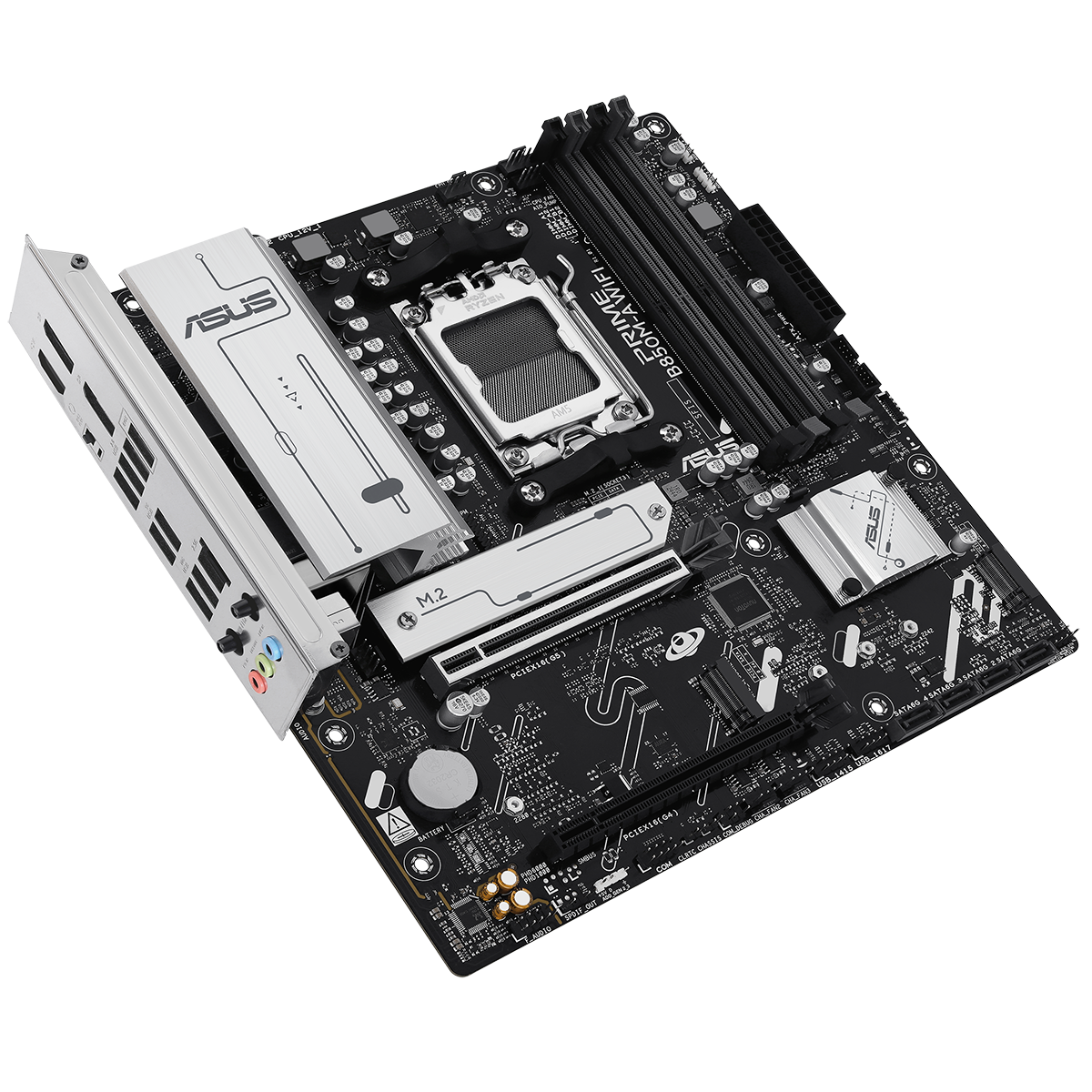 Материнская плата Asus PRIME B850M-A WIFI Socket AM5 AMD B850 4xDDR5 mATX AC`97 8ch(7.1) 2.5Gg RAID+