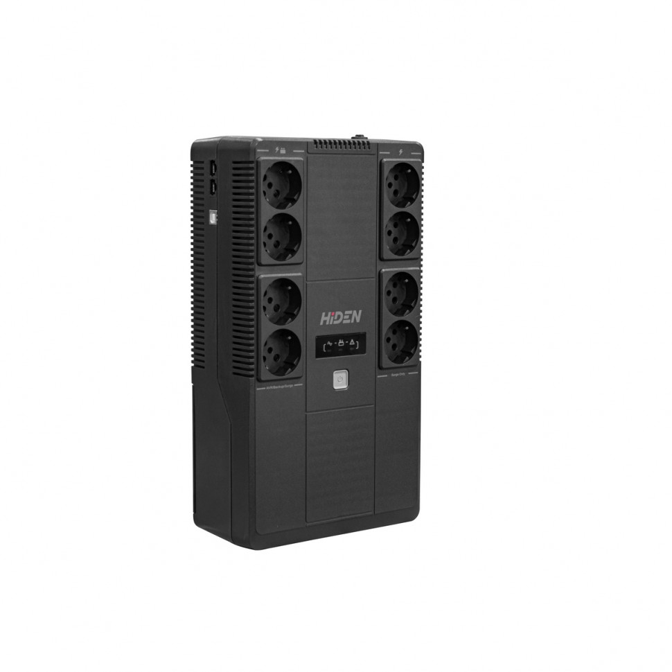 ИБП HIDEN EXPERT ULS600EF 600ВА/360Вт {Линейно-интерактивный ,2 x Schuko LED, USB, встроенные АКБ 1x