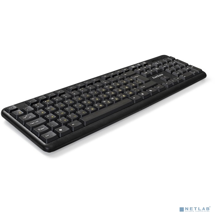 Exegate EX287138RUS Клавиатура ExeGate LY-405 (USB, 105кл., Enter большой, шнур 1,5м, черная, Color 