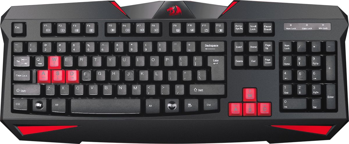 Redragon Клавиатура Xenica RU Black USB [70450] {Проводная игровая}
