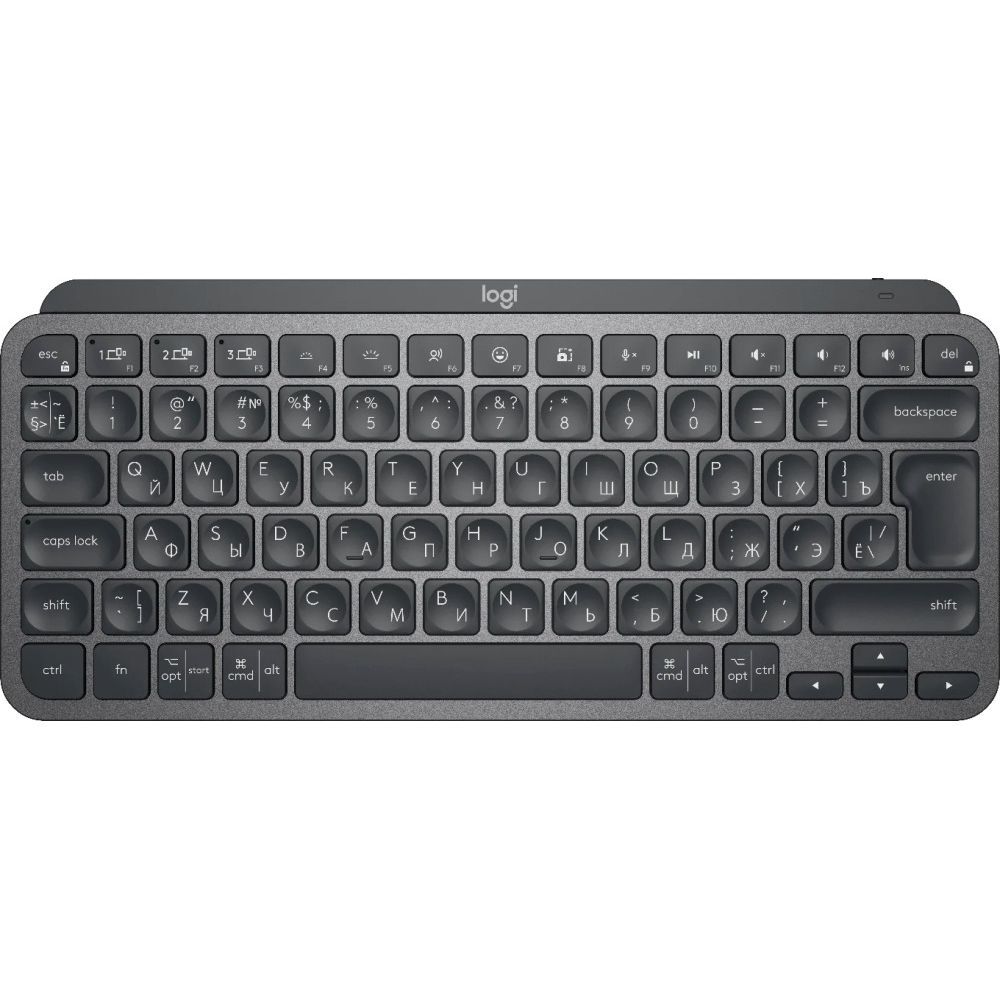 Клавиатура Logitech MX Keys Mini темно-серый USB беспроводная BT/Radio LED (920-010501)