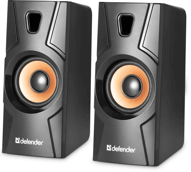 Колонки Defender Aurora S8 2.0 черный 8Вт портативные