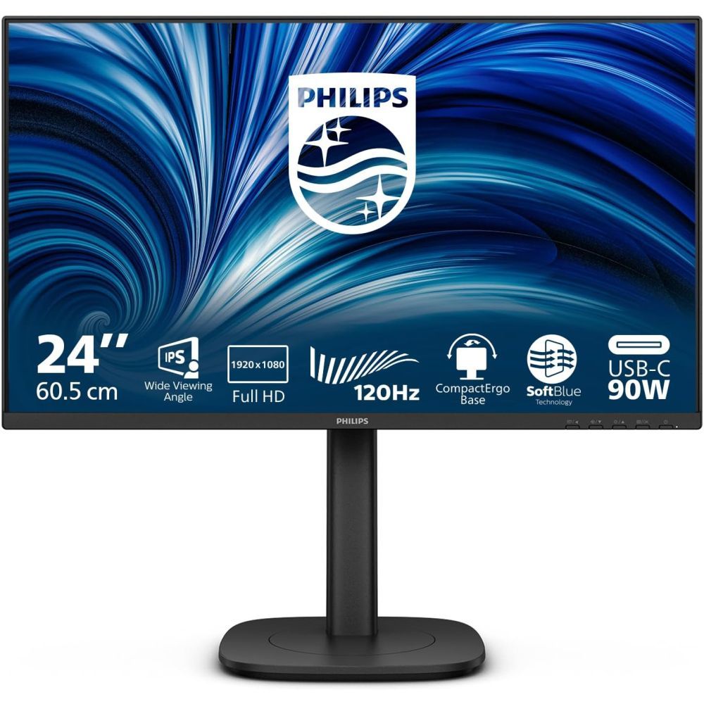Монитор 23,8" Philips 24B2U3301  1920x1080, WLED, 16:9, IPS, 300cd, 1500:1, 4ms, 50M:1, 178/178, HDM