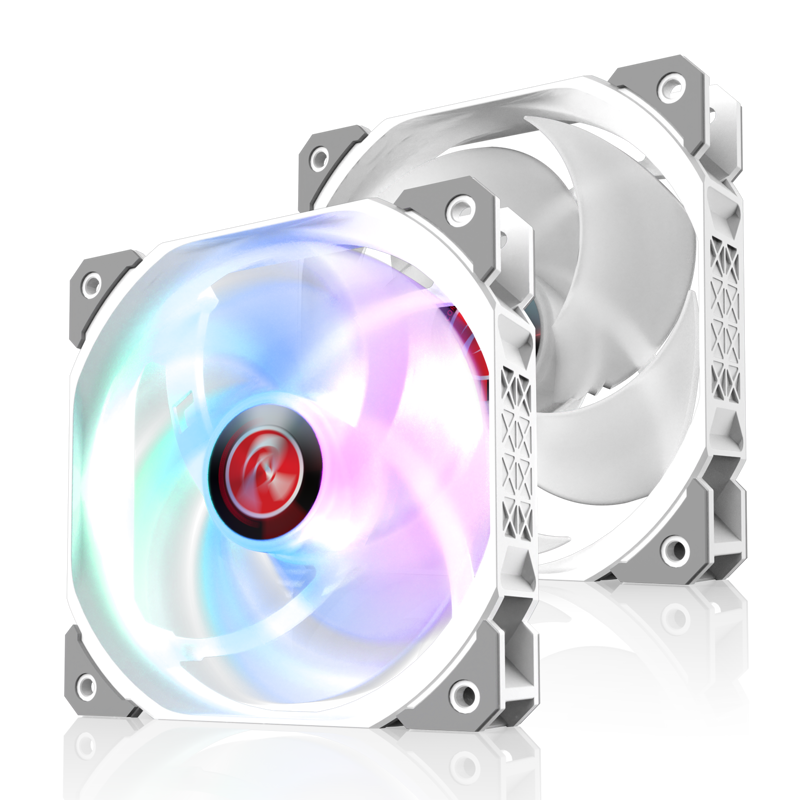 Вентилятор корпусный Raijintek AGERAS 12 ARGB-1 (120x120x25mm, 4-pin PWM, 67.38CFM, 33dBA, 2200RPM, 