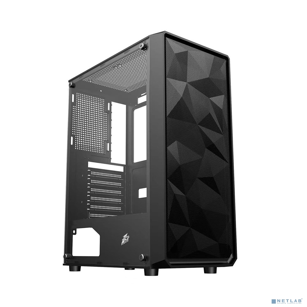 1STPLAYER FD3 Black / ATX / 4x120mm LED fans inc. / FD3-BK-4F1