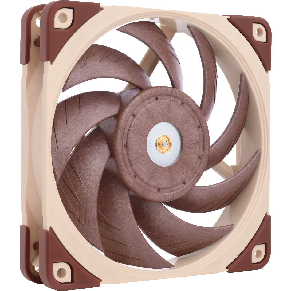 Кулер для корпуса/ Case Cooler Noctua NF-A12x25 5V PWM (120x120x25mm, 4-pin PWM, 56.65CFM, 21.4dBA, 1900RPM, Beige/Brown)