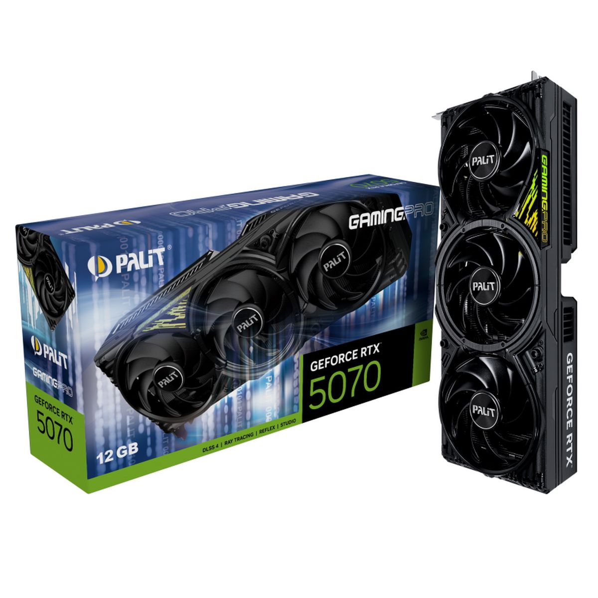 Видеокарта Palit PCI-E 5.0 PA-RTX5070 GAMINGPRO NVIDIA GeForce RTX 5070 12Gb 192bit GDDR7 2325/28000