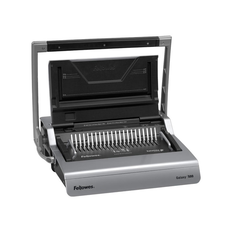 Fellowes® Переплетчик GALAXY на пластиковую пружину, сшивает до 500 лст., перфорирует 25 лст., Satel