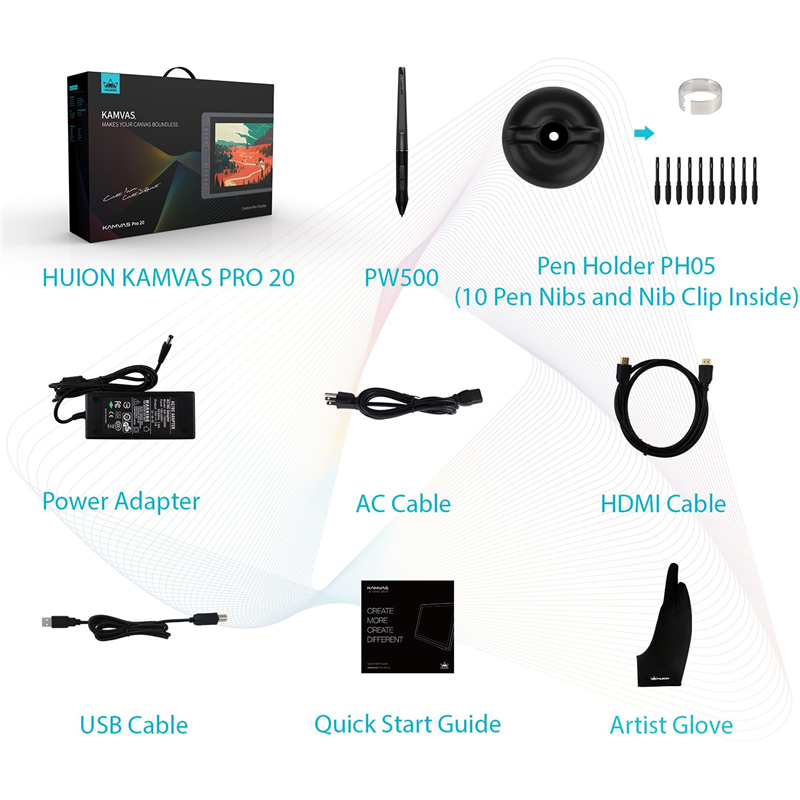 Сенсорный монитор Huion KAMVAS Pro 20