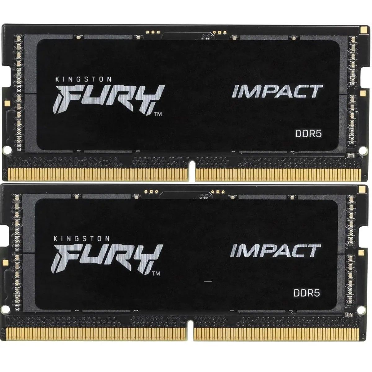 Оперативная память Kingston DDR5 32GB 6000MT/s CL38 1,35V SODIMM kit (2x16GB) FURY Impact PnP