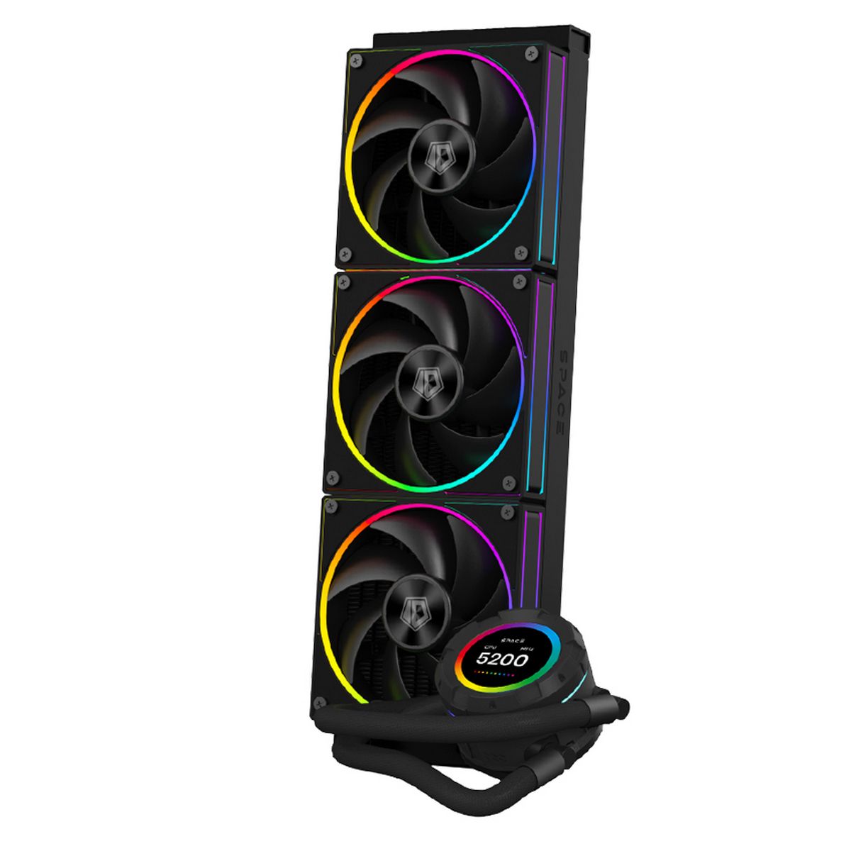 Система водяного охлаждения ID-Cooling SL360 ARGB Soc-AM5/AM4/1200/1700/1851 черный 4-pin 14-30dB Al