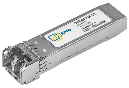 Трансивер SNR SFP28 10/25Gb, SWL, MMF, LC duplex, 850нм, up to 300м (5dB), DDMI