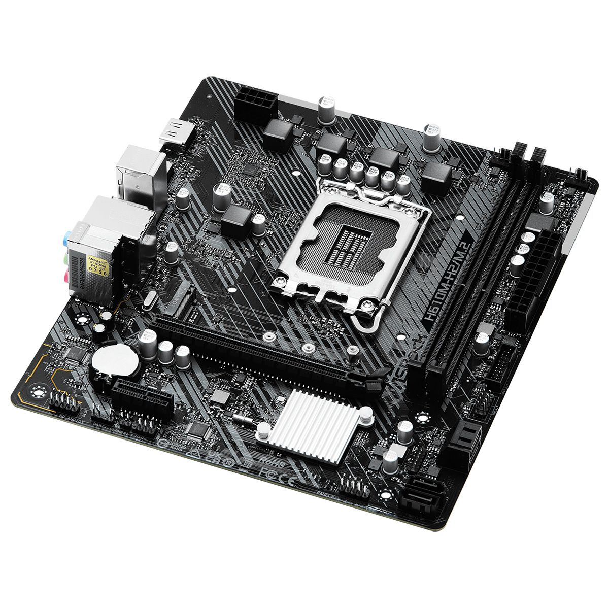 Материнская плата Asrock H610M-H2/M.2 Soc-1700 Intel H610 2xDDR4 mATX AC`97 8ch(7.1) GbLAN+HDMI