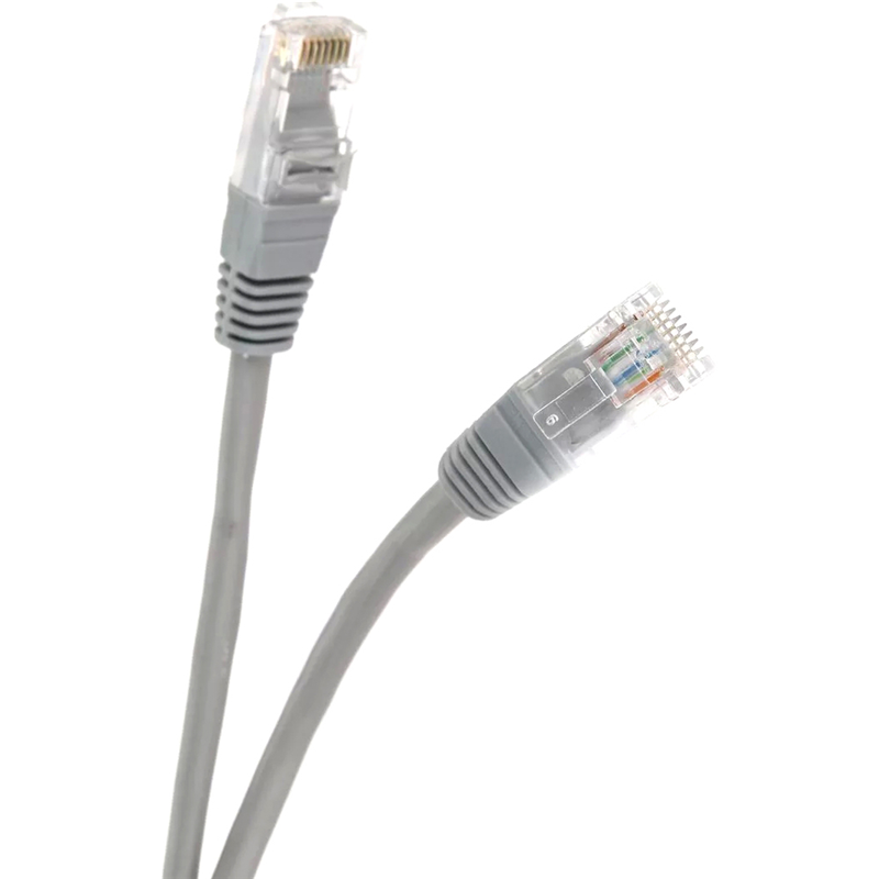 Патчкорд литой "Telecom" UTP кат.5е 0,5м серый