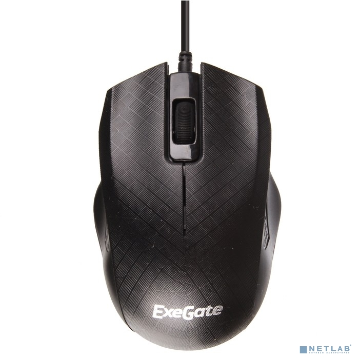 Exegate EX264100RUS Мышь Exegate SH-9027  <black, optical,  3btn/scroll, 1000dpi, USB, шнур 1,5м.>,
