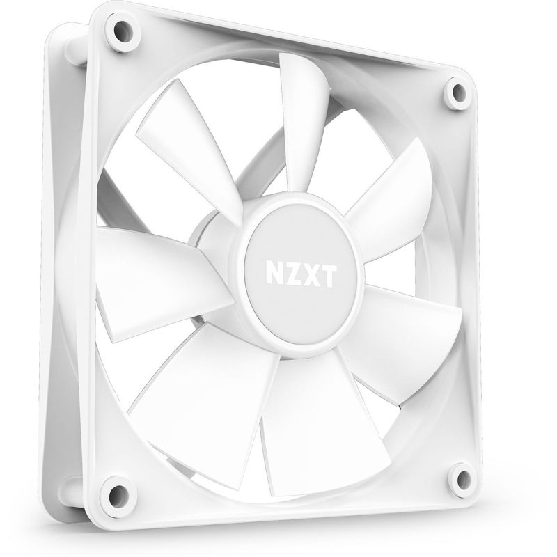 Кулер для корпуса NZXT F120 RGB Core (120x120x25mm, 4-pin PWM, RGB, 78.86CFM, 33.88dBA, 1800RPM, Whi