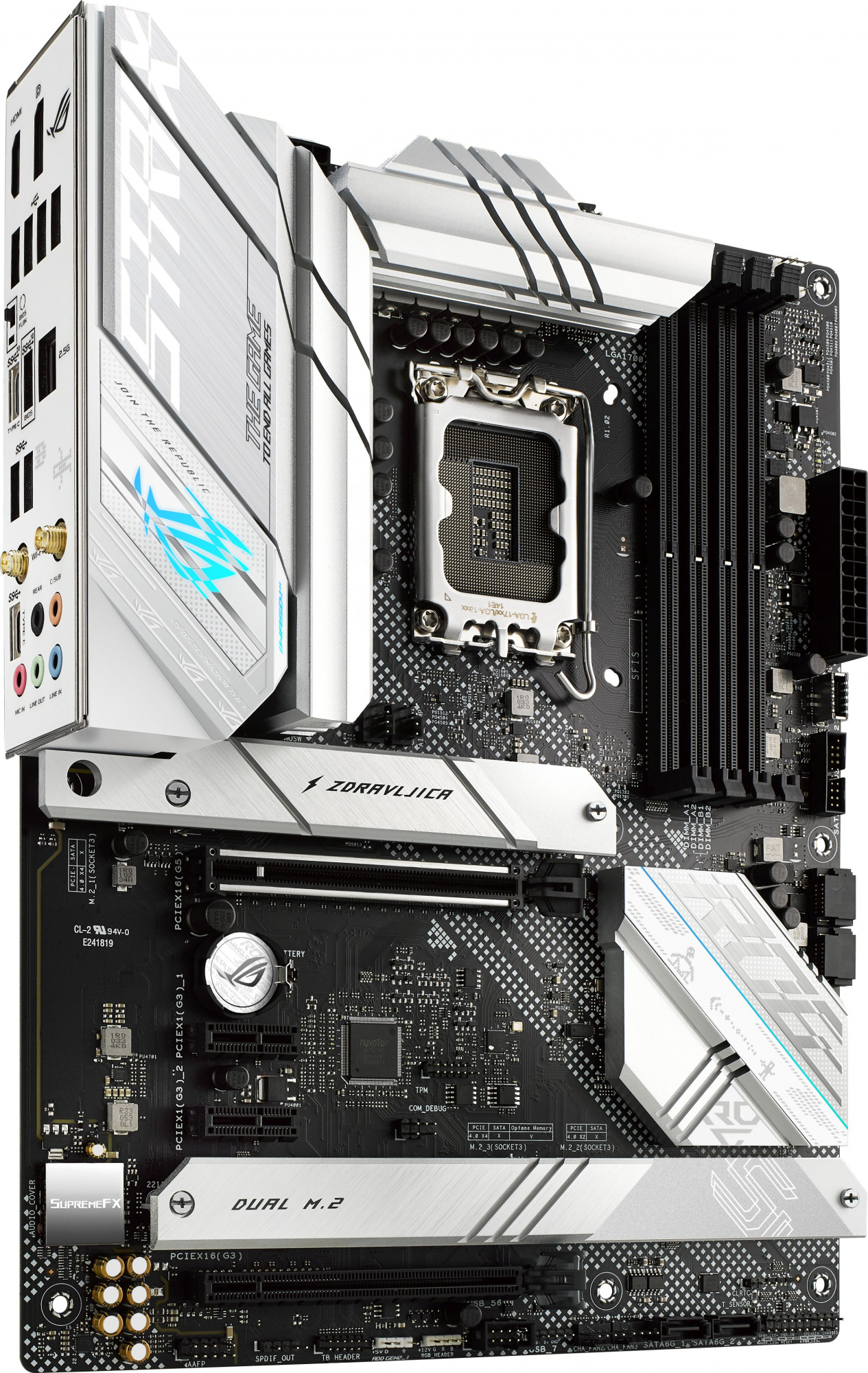 Материнская плата Asus ROG STRIX B660-A GAMING WIFI D4 Soc-1700 Intel B660 4xDDR4 ATX AC`97 8ch(7.1)
