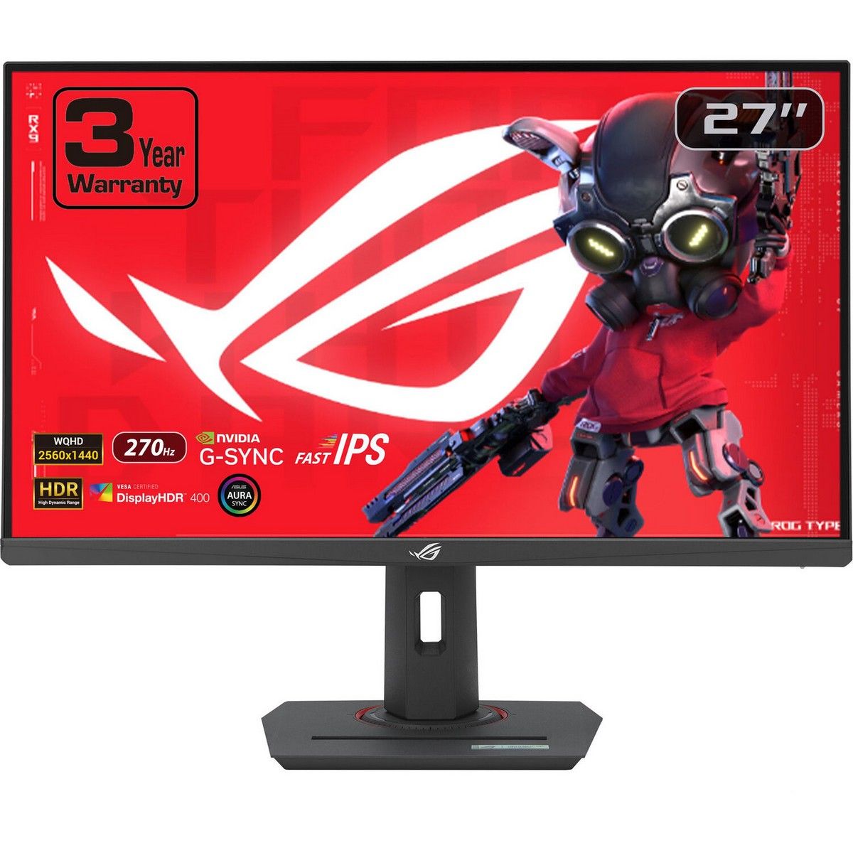 Монитор 27" XG27ACMG IPS WQHD(2560x1440) 270Hz USB-C DP HDMI 1ms(GTG) 400cd/㎡ 16:9