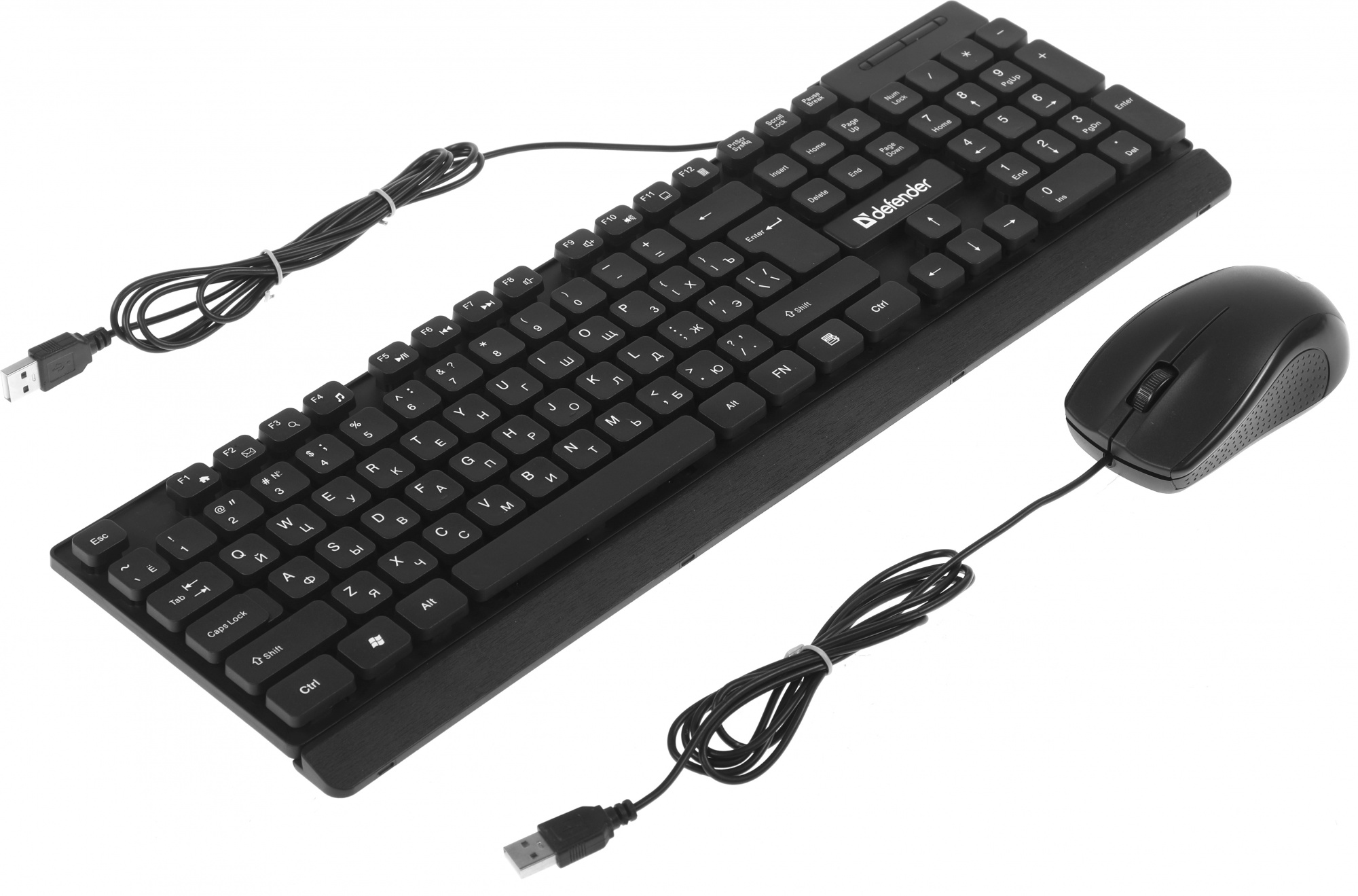 Клавиатура + мышь Defender York C-777 клав:черный мышь:черный USB Multimedia (45779)