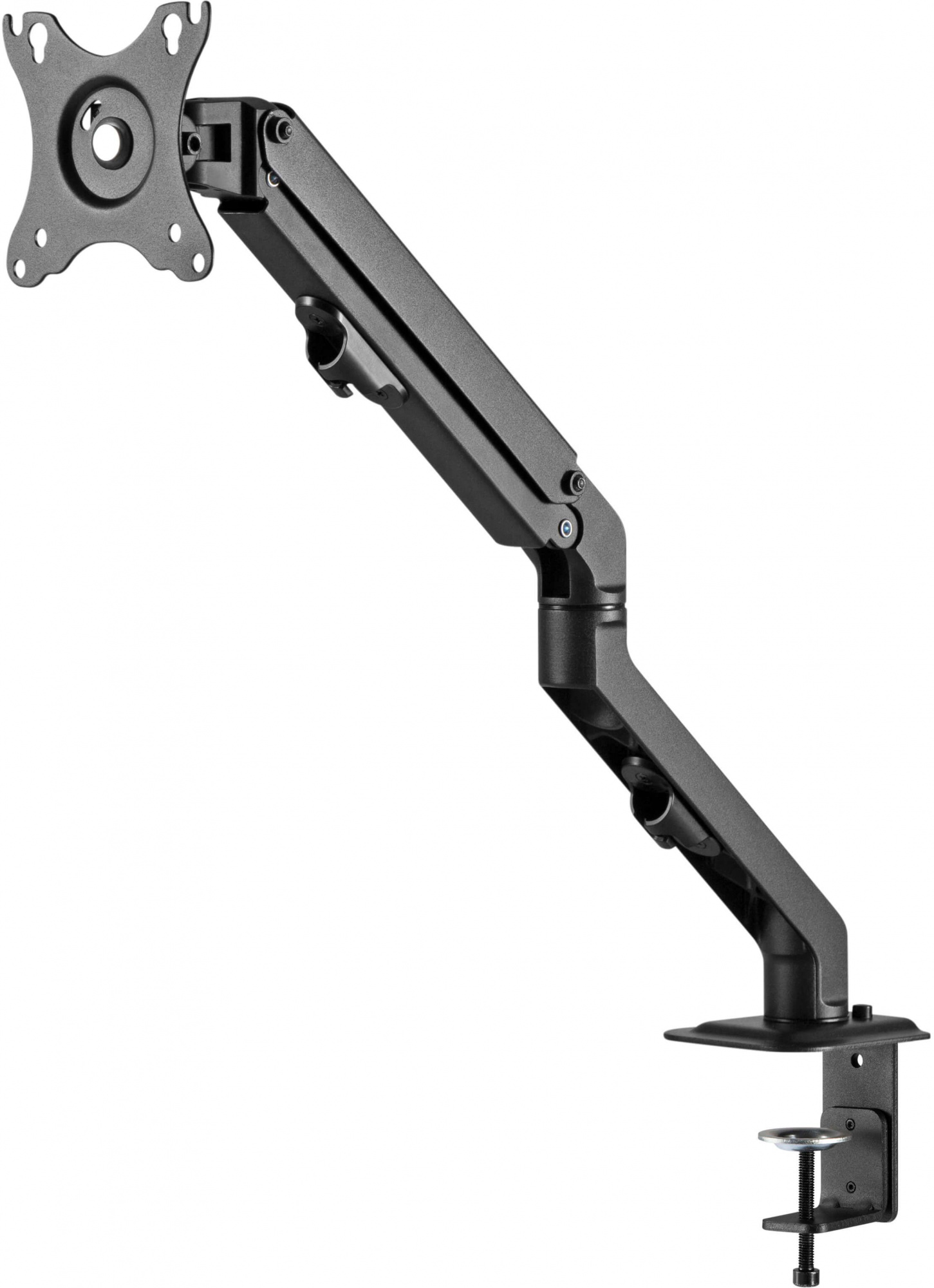 Кронштейн для мониторов Ultramounts UM728 черный 17"-27" макс.7кг крепление к столешнице поворот и н