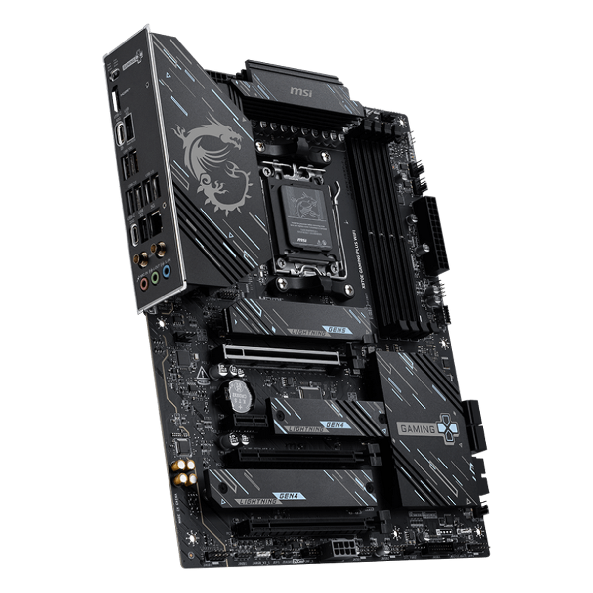 Материнская плата MSI X870E GAMING PLUS WIFI Socket AM5 AMD X870E ATX AC`97 8ch(7.1) 5Gigabit RAID+H