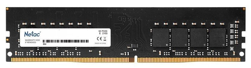 Память DDR4 16Gb 2666MHz Netac NTBSD4P26SP-16 Basic RTL PC4-21300 CL19 DIMM 288-pin 1.2В single rank