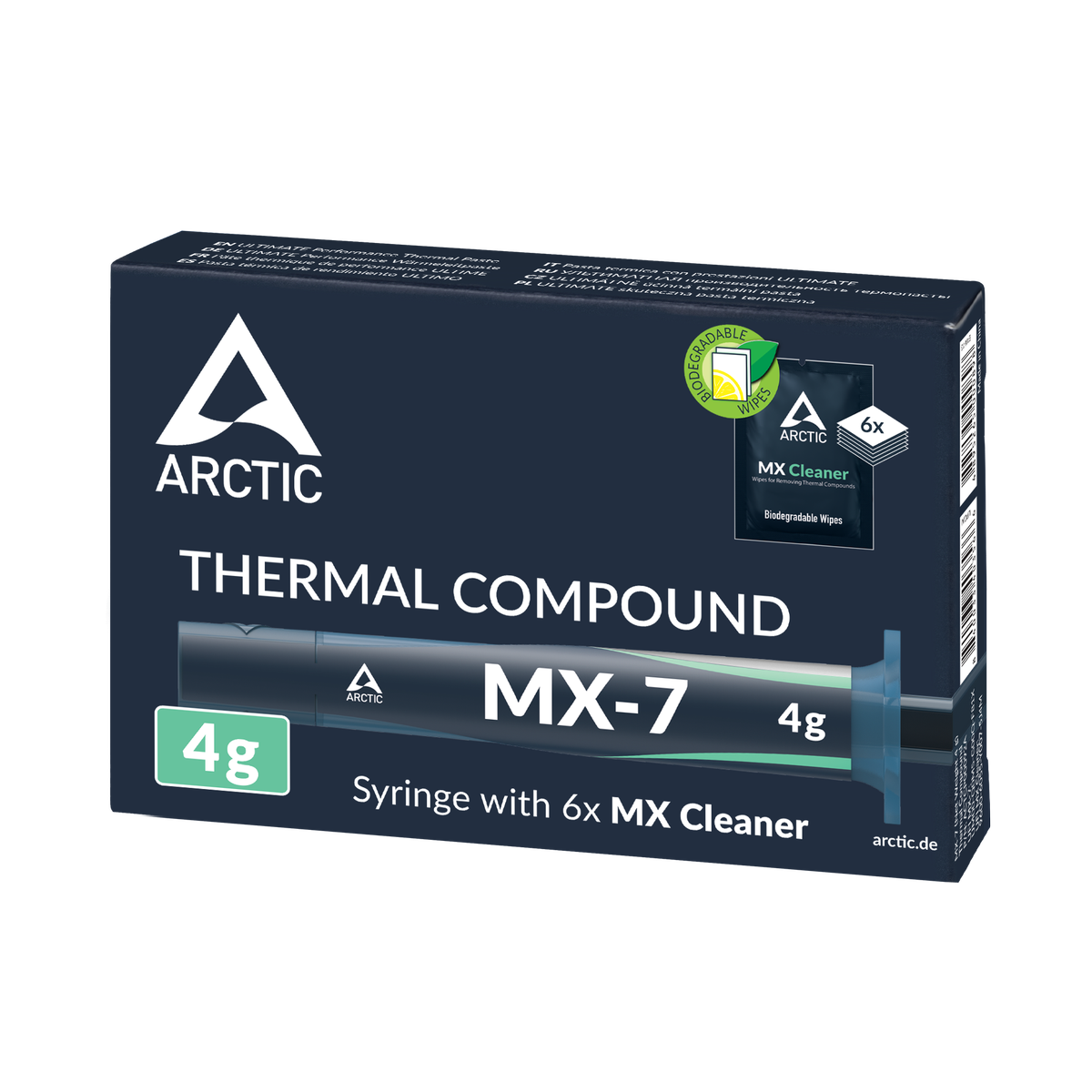 Термопаста Arctic Cooling MX-7 Thermal Compound 4-gramm  with 6pcs MX Cleaner (ACTCP00092A)