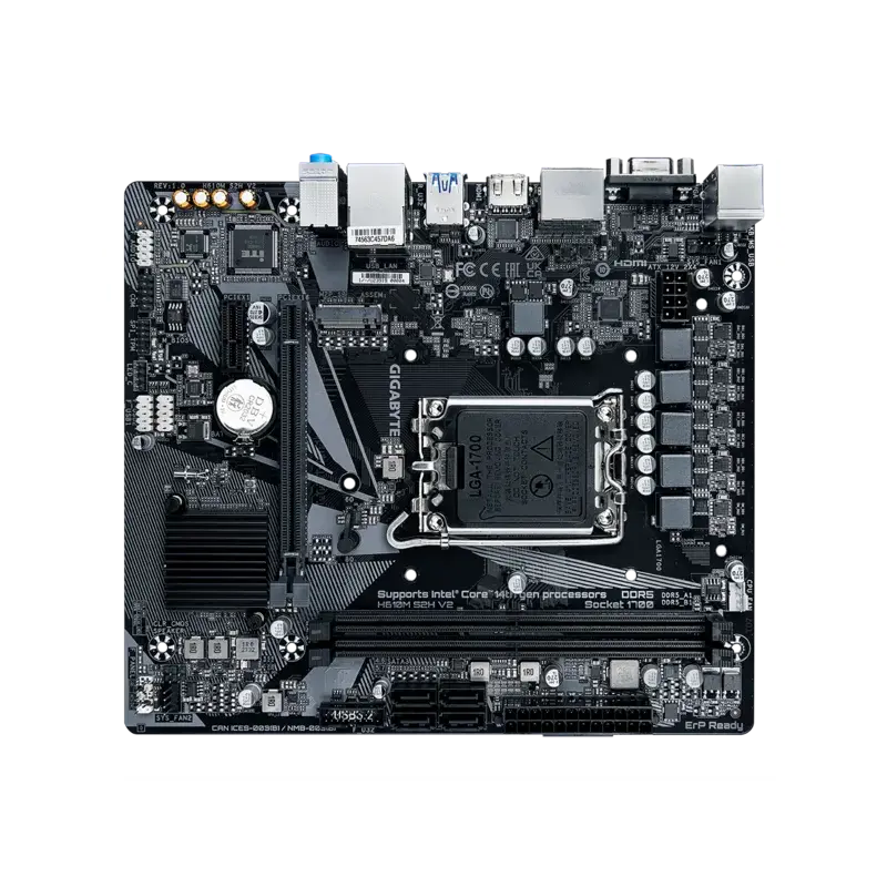 Материнская плата Gigabyte H610M S2H V2 Soc-1700 Intel H610 2xDDR5 mATX AC`97 8ch(7.1) GbLAN+VGA+HDM