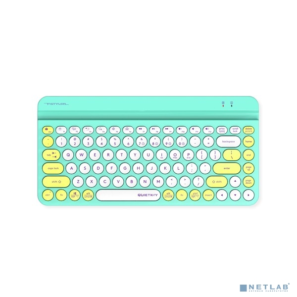 Клавиатура A4Tech Fstyler FBK30 зеленый USB беспроводная BT/Radio slim Multimedia (FBK30 AVOCADO)